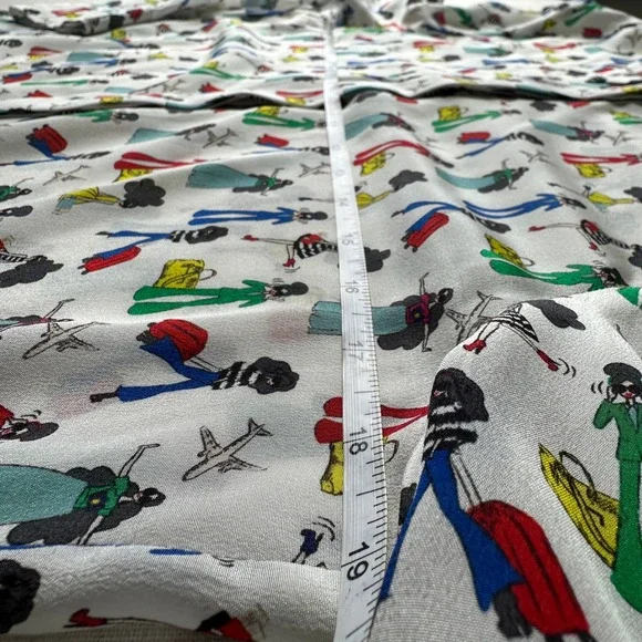 Alice + Olivia Willa Passport Stace Face Silk Top Size M - Picture 11 of 13